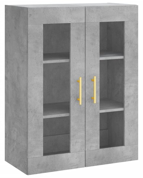 Skříň highboard betonově šedá 69,5x34x180 cm kompozitní dřevo 3198717