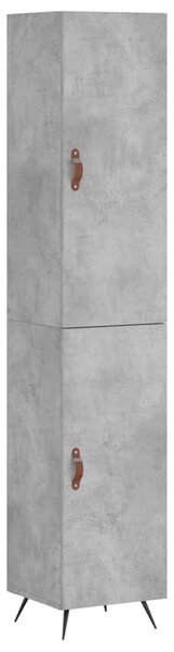 Skříň highboard betonově šedá 34,5x34x180 cm kompozitní dřevo 3198765