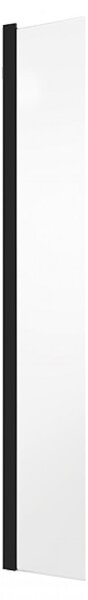 Besco Panel ke sprchovému koutu Walk-In ECO-N FLEX BLACK 30x195 cm - bez vaničky