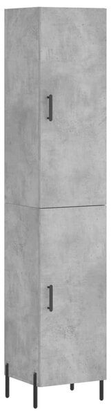 Skříň highboard betonově šedá 34,5x34x180 cm kompozitní dřevo 3198797