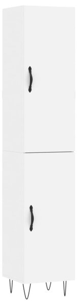 Skříň highboard bílá 34,5 x 34 x 180 cm kompozitní dřevo 3198817
