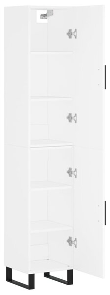 Skříň highboard bílá 34,5 x 34 x 180 cm kompozitní dřevo 3198809