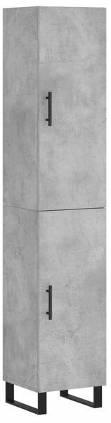 Skříň highboard betonově šedá 34,5x34x180 cm kompozitní dřevo 3198813