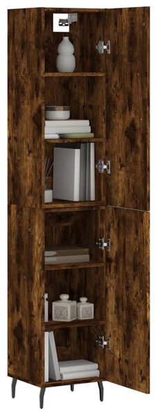 Skříň highboard kouřový dub 34,5 x 34 x 180 cm kompozitní dřevo 3198806