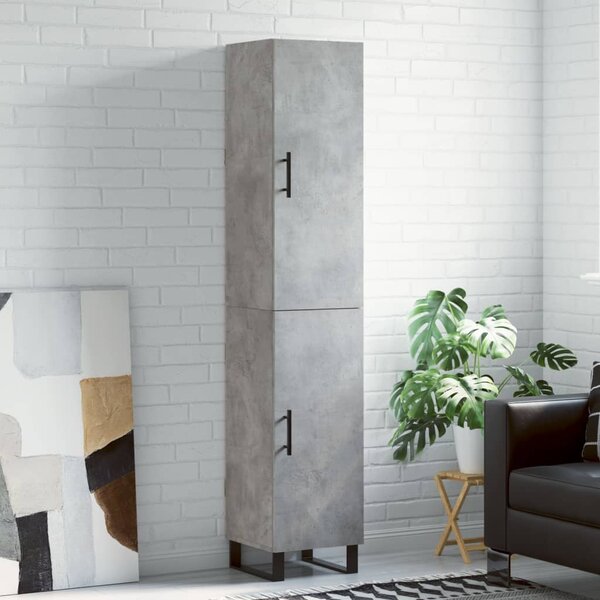 Skříň highboard betonově šedá 34,5x34x180 cm kompozitní dřevo 3198813