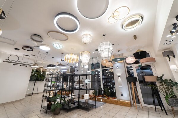 Nova Luce Stropní designové svítidlo Aurelia, ø 50cm, zlaté