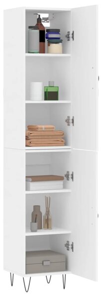 Skříň highboard bílá 34,5 x 34 x 180 cm kompozitní dřevo 3198817