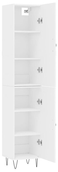 Skříň highboard bílá 34,5 x 34 x 180 cm kompozitní dřevo 3198817