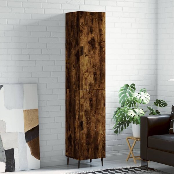 Skříň highboard kouřový dub 34,5 x 34 x 180 cm kompozitní dřevo 3198806