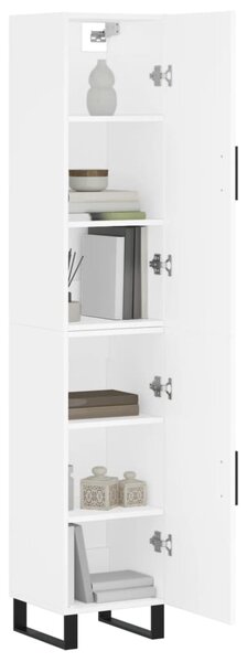 Skříň highboard bílá 34,5 x 34 x 180 cm kompozitní dřevo 3198809