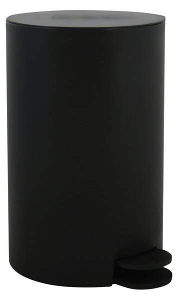 MSV pedálový odpadkový koš OSAKI, černý, plast, 3 L