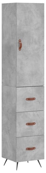Skříň highboard betonově šedá 34,5x34x180 cm kompozitní dřevo 3198829