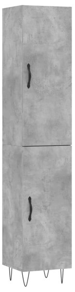 Skříň highboard betonově šedá 34,5x34x180 cm kompozitní dřevo 3198821