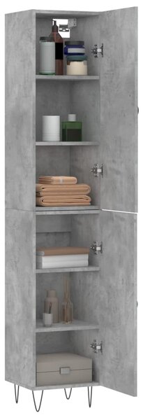 Skříň highboard betonově šedá 34,5x34x180 cm kompozitní dřevo 3198821