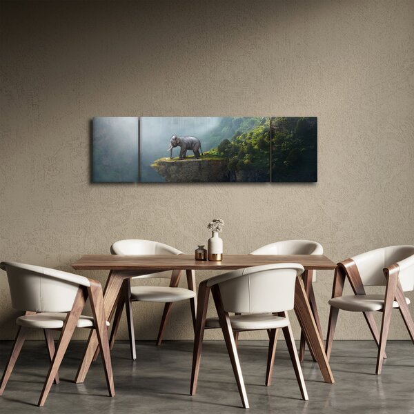 Obraz - Slůně na vrcholku Taj Mahal (170x50 cm)