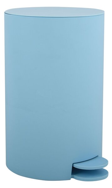 MSV pedálový odpadkový koš OSAKI, matný světle modrý, plast, 3 L