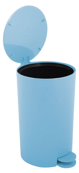 MSV pedálový odpadkový koš OSAKI, matný světle modrý, plast, 3 L