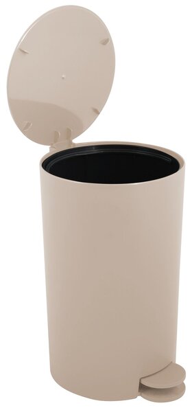 MSV pedálový odpadkový koš OSAKI, matný béžový, plast, 3 L