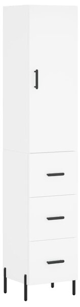Skříň highboard bílá 34,5 x 34 x 180 cm kompozitní dřevo 3198857