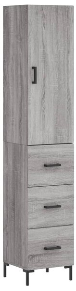 Skříň highboard šedá sonoma 34,5 x 34 x 180 cm kompozitní dřevo 3198855