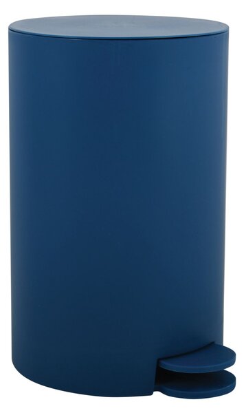 MSV pedálový odpadkový koš OSAKI, tmavě modrý, plast, 3 L
