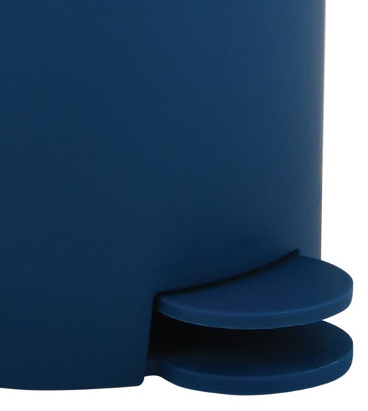 MSV pedálový odpadkový koš OSAKI, tmavě modrý, plast, 3 L