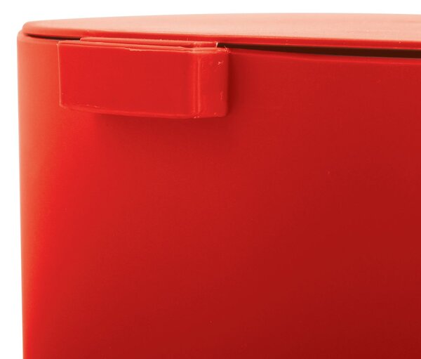 MSV pedálový odpadkový koš OSAKI, červený, plast, 3 L