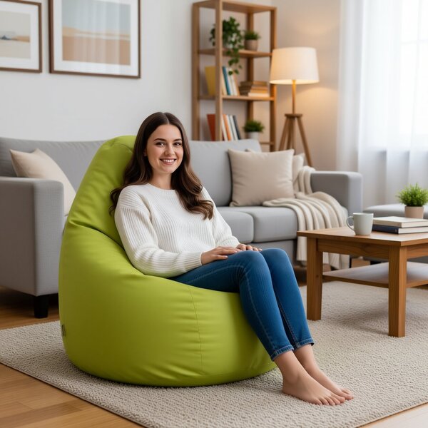 Sedací pytel Primabag Giga Sako Polyester limetka