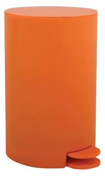 MSV pedálový odpadkový koš OSAKI, matný oranžový, plast, 3 L