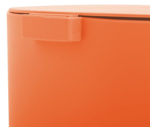 MSV pedálový odpadkový koš OSAKI, matný oranžový, plast, 3 L