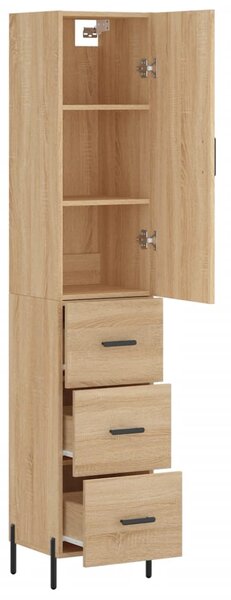 Skříň highboard dub sonoma 34,5 x 34 x 180 cm kompozitní dřevo 3198860