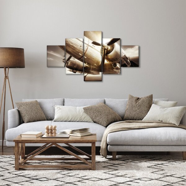 Obraz letadla (125x70 cm)