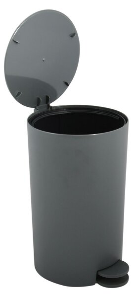 MSV pedálový odpadkový koš OSAKI, matný šedý, plast, 3 L