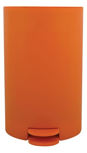 MSV pedálový odpadkový koš OSAKI, matný oranžový, plast, 3 L