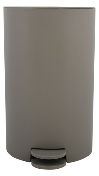 MSV pedálový odpadkový koš OSAKI, matný šedohnědý, plast, 3 L