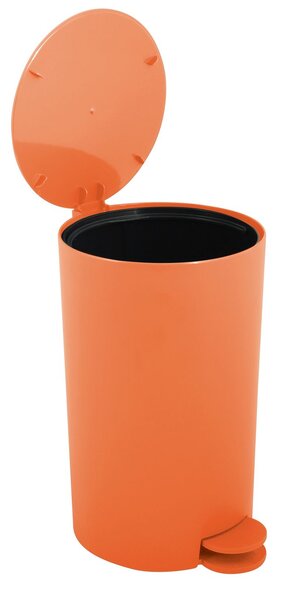 MSV pedálový odpadkový koš OSAKI, matný oranžový, plast, 3 L