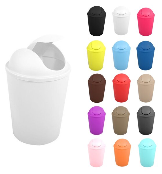 MSV výklopný koš AKO, bílý, plast, 5,5 L