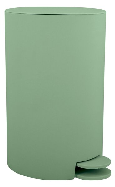 MSV pedálový odpadkový koš OSAKI, bazalkově zelený, plast, 3 L