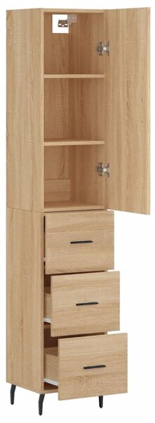 Skříň highboard dub sonoma 34,5 x 34 x 180 cm kompozitní dřevo 3198868