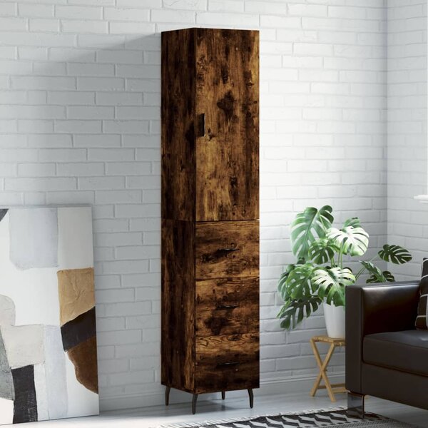 Skříň highboard kouřový dub 34,5 x 34 x 180 cm kompozitní dřevo 3198870