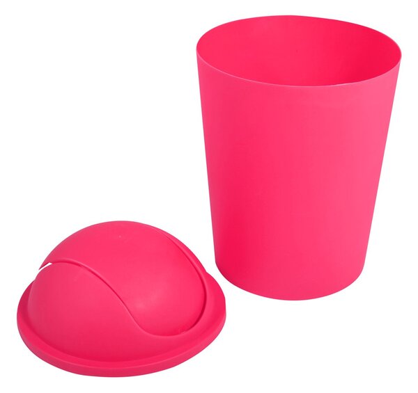MSV výklopný koš AKO, růžový, plast, 5,5 L