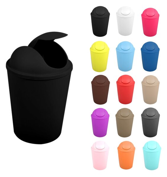 MSV výklopný koš AKO, černý, plast, 5,5 L