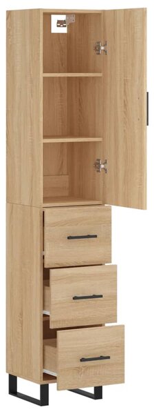 Skříň highboard dub sonoma 34,5 x 34 x 180 cm kompozitní dřevo 3198876