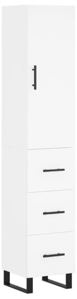 Skříň highboard bílá 34,5 x 34 x 180 cm kompozitní dřevo 3198873