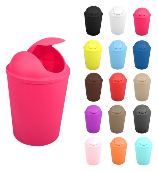 MSV výklopný koš AKO, růžový, plast, 5,5 L