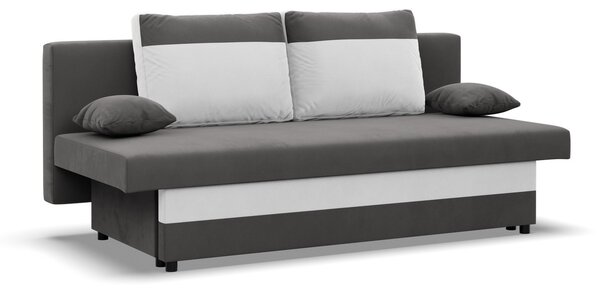 Velká rozkládací pohovka SONY model 2 Šedá-bílá