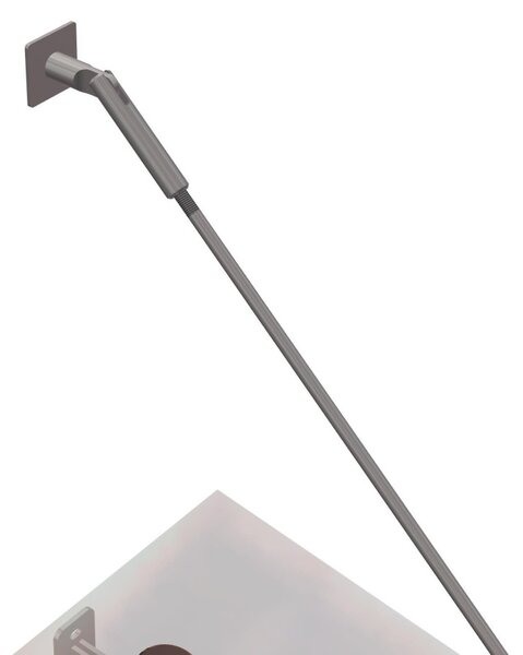 Strisky-polymer.cz Skleněná stříška nad dveře s táhly,hl.100cm 180 cm čiré sklo 10mm ESG