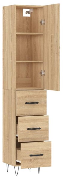 Skříň highboard dub sonoma 34,5 x 34 x 180 cm kompozitní dřevo 3198884