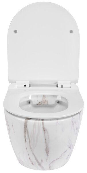 Závěsná WC mísa REA CARLOS Slim Rimless Aiax