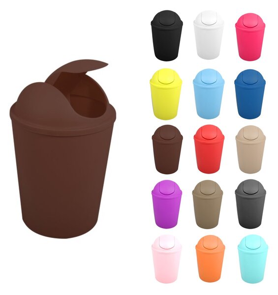 MSV výklopný koš AKO, hnědý, plast, 5,5 L